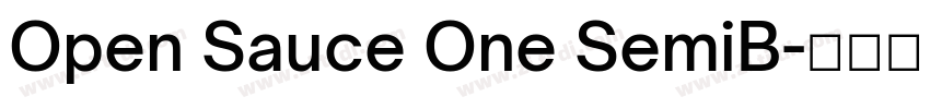 Open Sauce One SemiB字体转换